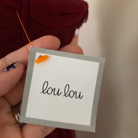 Minuet Strapless Tulle Formal Gown Sweetheart Neckline Rhinestone Belt Red NWT S - Picture 3 of 5